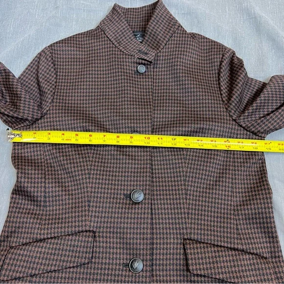 Rag & Bone Sadie Houndstooth Blazer In Brown Multi Sz 8 NWT